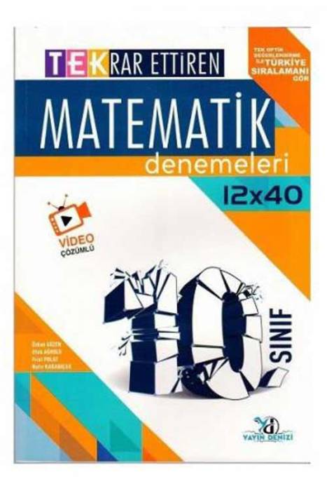 10. Sınıf Matematik TEK 12 x 40 Deneme Yayın Denizi Yayınları