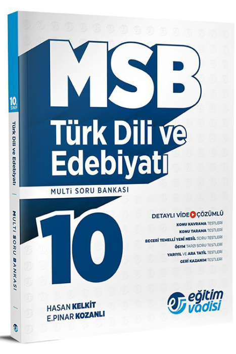 10. Sınıf Türk Dili ve Edebiyatı MSB Modüler Soru Bankası Eğitim Vadisi Yayınları