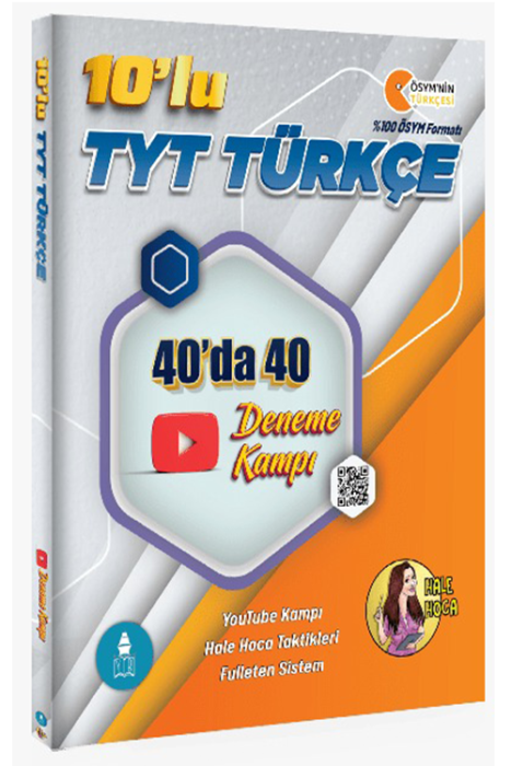 10'lu TYT Türkçe 40'ta 40 Deneme Kampı Gezgin Türkçe Hale Hoca