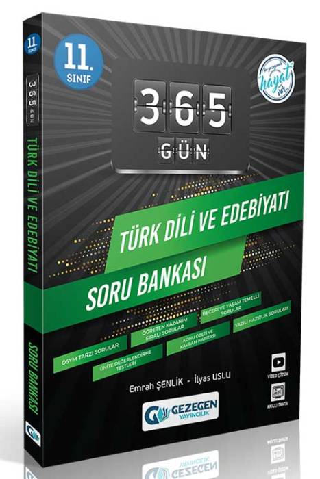 11. Sınıf 365 Gün Türk Dili ve Edebiyatı Soru Bankası Gezegen Yayınları