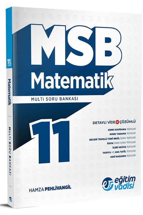11. Sınıf Matematik MSB Modüler Soru Bankası Eğitim Vadisi Yayınları