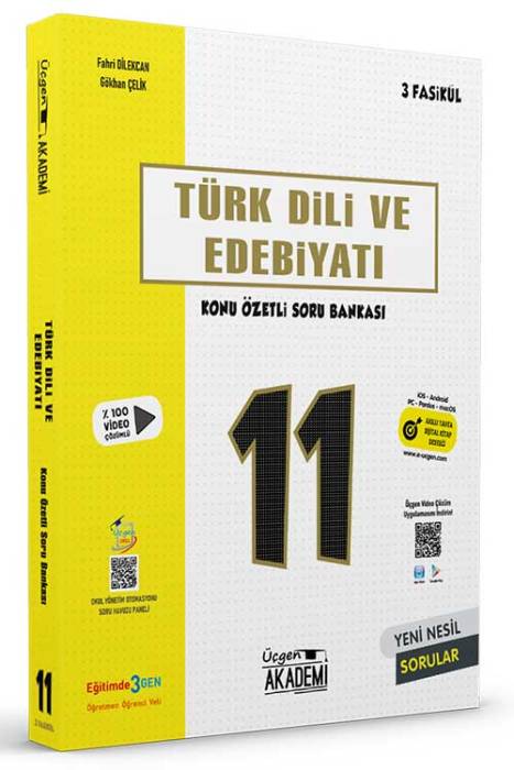 11. Sınıf Türk Dili ve Edebiyatı Konu Özetli Soru Bankası 3 Fasikül Üçgen Akademi Yayınları