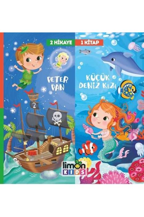 2 Hikaye 1 Kitap Peter Pan Deniz Kızı Limon Kids