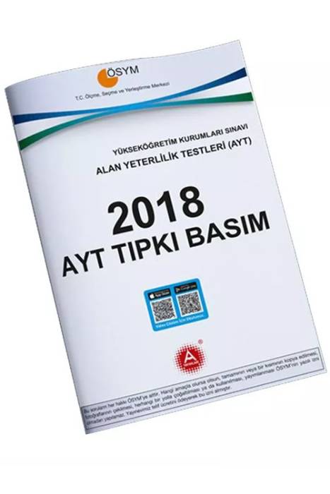 2018 AYT Tıpkı Basım Çıkmış Deneme Sınavı A Yayınları