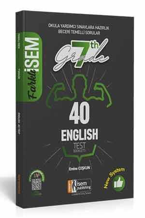 İsem 2022 Farklı İsem 7. Sınıf İngilizce Tamamı Çözümlü 40 Fasikül Deneme İsem Yayıncılık