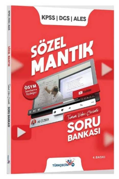 KPSS DGS ALES Sözel Mantık Soru Bankası Video Çözümlü Türkçecim TV Yayınları