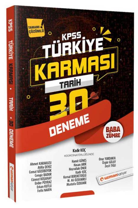 2020 KPSS Tarih 30 Deneme Uzman Kariyer Yayınları