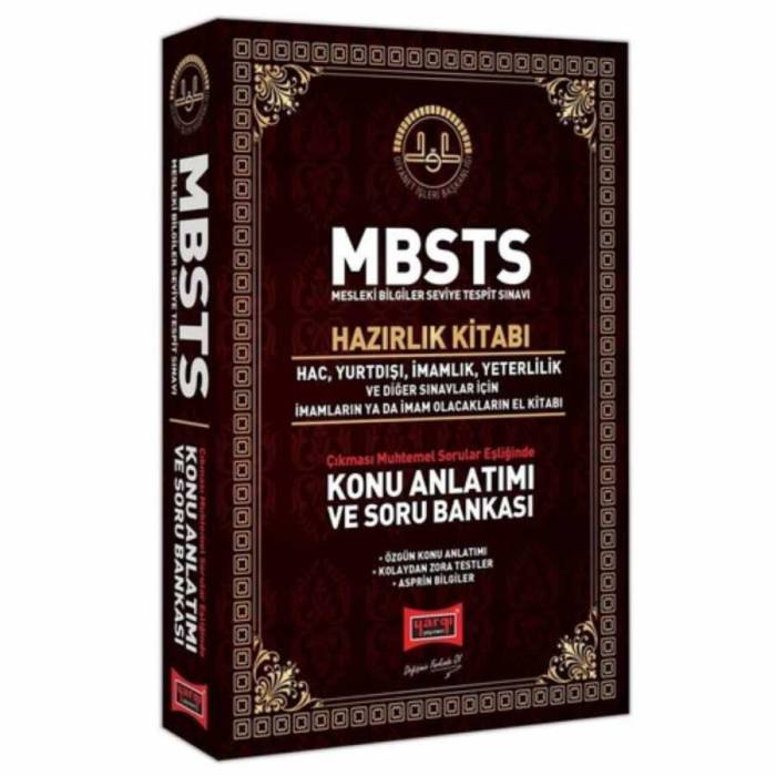 2020 MBSTS Konu Anlatımı ve Soru Bankası Hazırlık Kitabı Yargı Yayınları