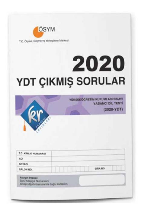 2020 YDT Tıpkı Basım Çıkmış Sorular KR Akademi Yayınları
