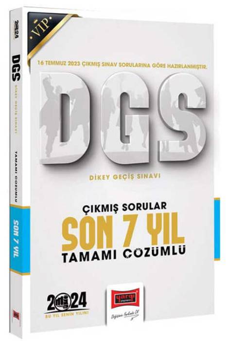 2024 DGS Çıkmış Sorular Tamamı Çözümlü Son 7 Yıl (16 Temmuz 2023 Sınavı Dahil) Yargı Yayınları