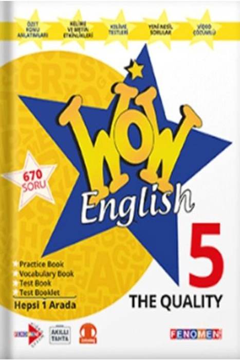 2022 5.sınıf Wow English The Quality Fenomen Okul Gama Yayınları