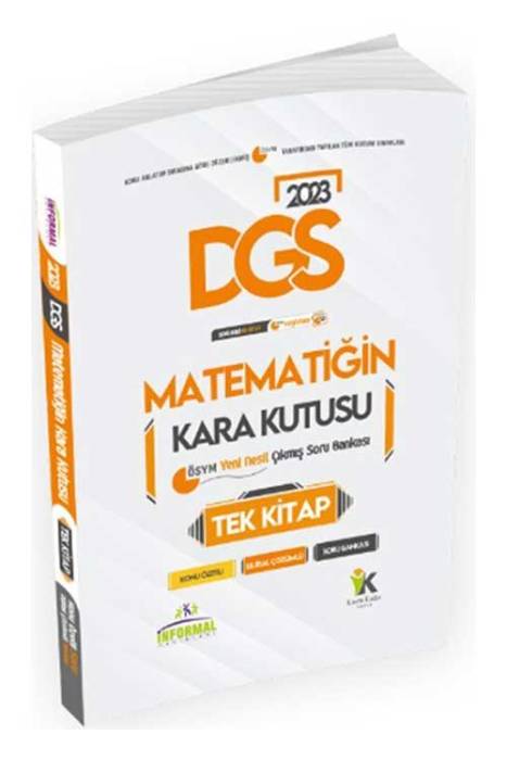 2023 DGS Matematiğin Kara Kutusu Tek Kitap Konu Özetli Dijital Çözümlü Çıkmış Soru Bankası İnformal Yayınları