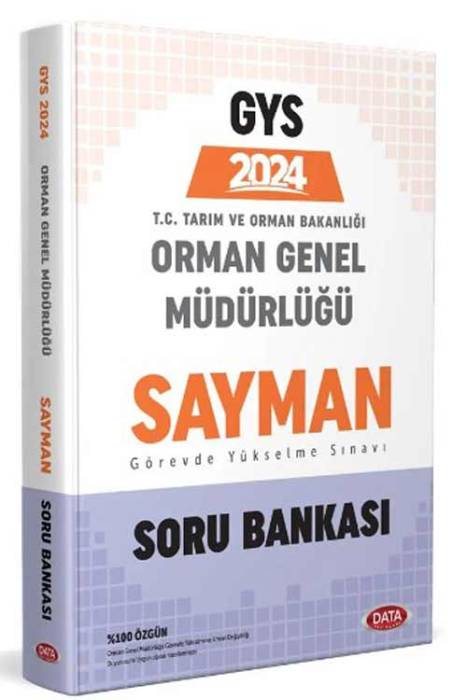 2024 GYS Orman Genel Müdürlüğü Sayman Soru Bankası Görevde Yükselme Data Yayınları