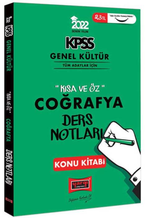 2022 KPSS Coğrafya Kısa ve Öz Ders Notları Konu Kitabı Yargı Yayınları