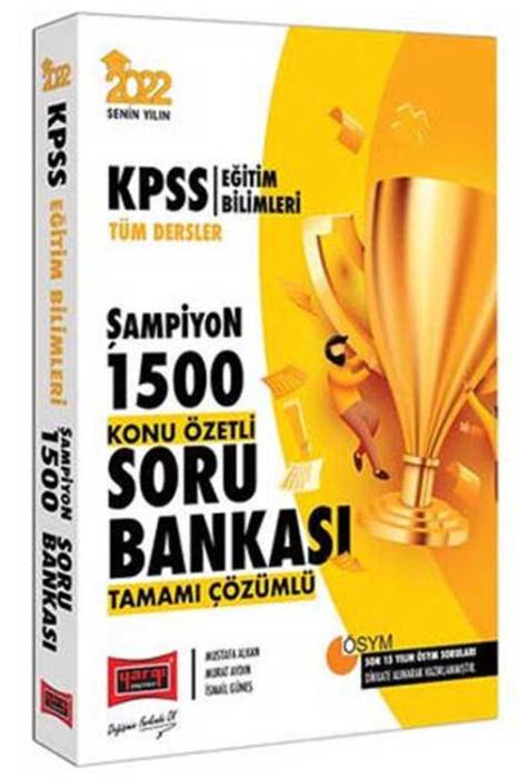 2022 KPSS Eğitim Bilimleri Tüm Dersler Şampiyon 1500 Tamamı Çözümlü Konu Özetli Soru Bankası Yargı Yayınları