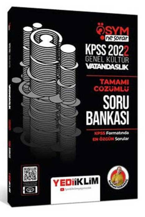 2022 KPSS Genel Kültür Ösym Ne Sorar Vatandaşlık Tamamı Çözümlü Soru Bankası Yediiklim Yayınları