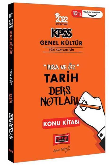 2022 KPSS Tarih Kısa ve Öz Ders Notları Konu Kitabı Yargı Yayınları
