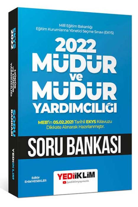 2022 MEB EKYS Müdür ve Müdür Yardımcılığı Soru Bankası Yediiklim Yayınları