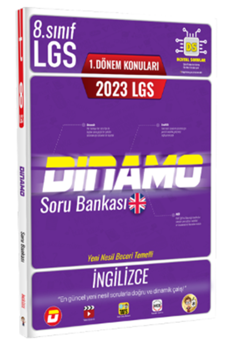 2023 8. Sınıf LGS 1. Dönem İngilizce Dinamo Soru Bankası Tonguç Akademi Yayınları