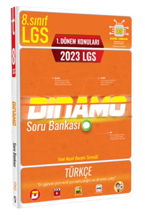 2023 8. Sınıf LGS 1. Dönem Türkçe Dinamo Soru Bankası Tonguç Akademi Yayınları