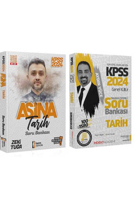 2024 AŞİNA KPSS Tarih Soru Bankası Seti İsem ve İndeks Akademi Yayınları