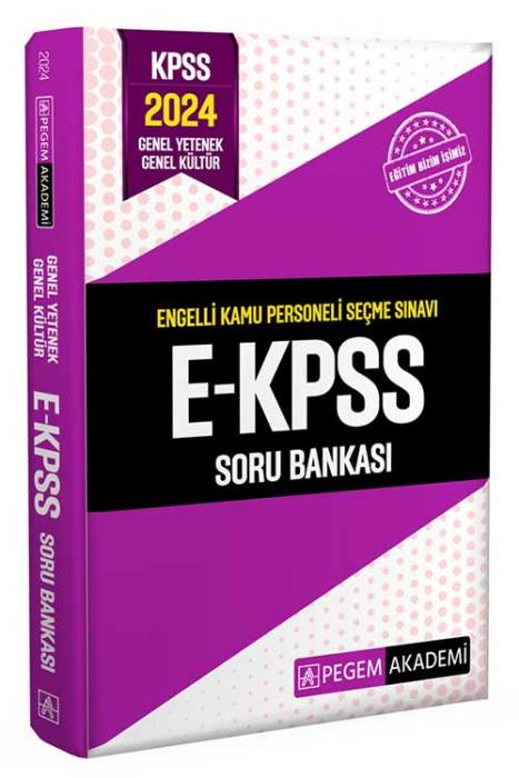 2024 E-KPSS Soru Bankası Pegem Akademi Yayınları