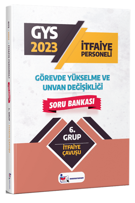 2023 GYS İtfaiye Çavuşu Soru Bankası Memur Sınav Yayınları