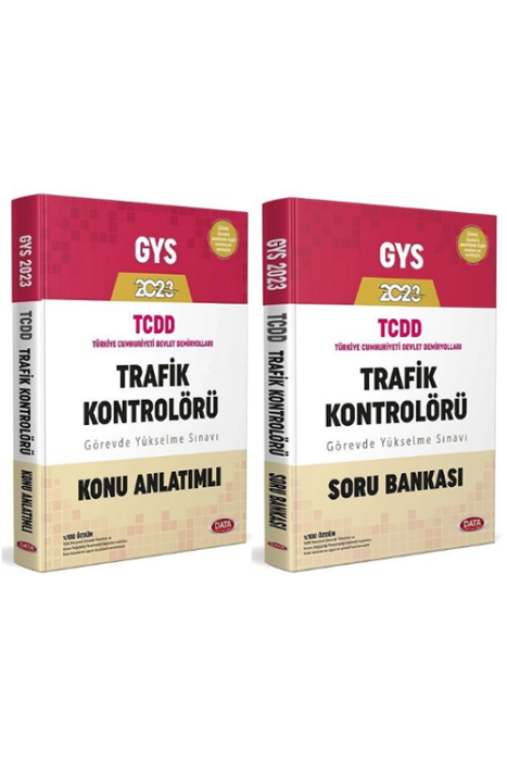 2023 GYS TCDD Trafik Kontrolörü Konu Anlatımı ve Soru Bankası Görevde Yükselme Seti Data Yayınları