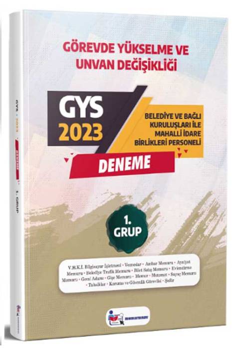 2023 GYS Yerel Yönetimler 1. Grup Deneme Görevde Yükselme Memur Sınav Yayınları