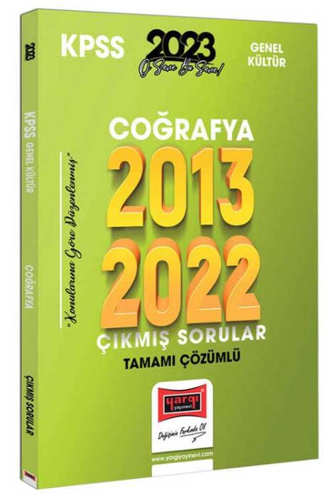 2023 KPSS Coğrafya 2013-2022 Tamamı Çözümlü Çıkmış Sorular Yargı Yayınları