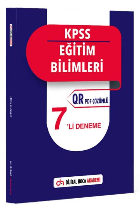 2023 KPSS Eğitim Bilimleri QR PDF Çözümlü 7 Deneme Dijital Hoca Yayınları