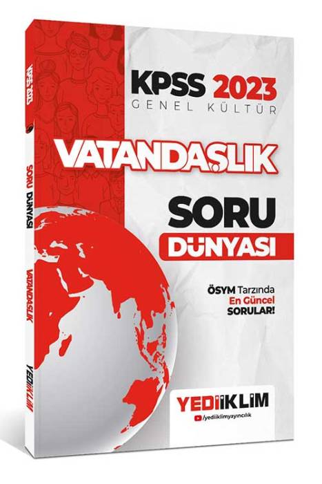 2023 KPSS Genel Kültür Vatandaşlık Soru Dünyası Yediiklim Yayınları