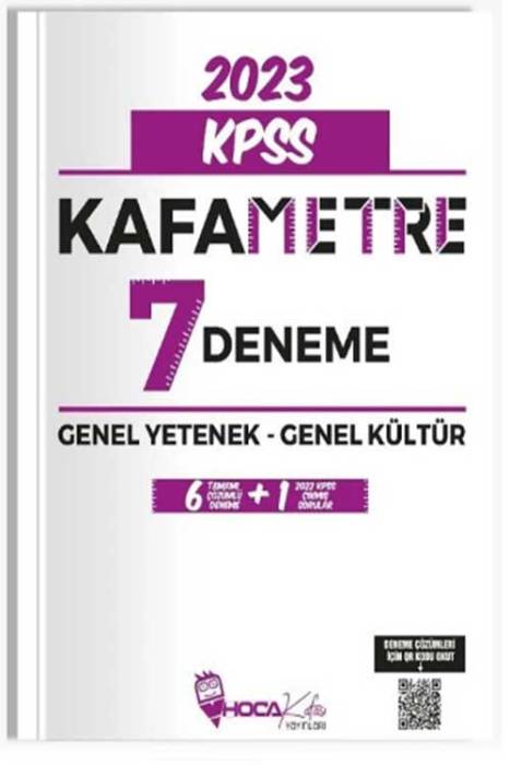 2023 KPSS Genel Yetenek Genel Kültür Kafametre 7 Deneme Çözümlü Hoca Kafası Yayınları