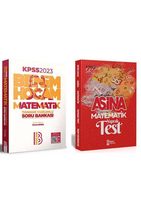 2023 KPSS Lisans Matematik Soru Bankası - Aşina Yaprak Test Seti Benim Hocam ve İsem Yayıncılık