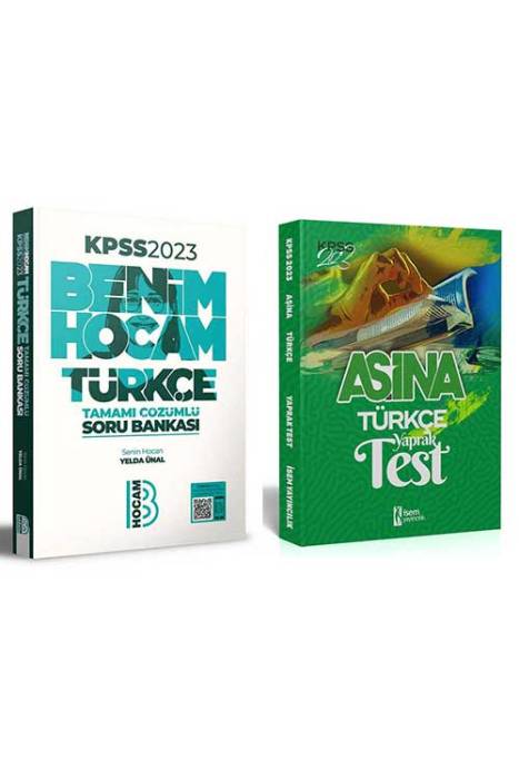 2023 KPSS Lisans Türkçe Soru Bankası - Aşina Yaprak Test Seti Benim Hocam ve İsem Yayıncılık