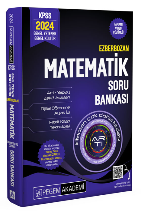2024 Ezberbozan KPSS Genel Yetenek Genel Kültür Matematik Soru Bankası Pegem Akademi Yayınları