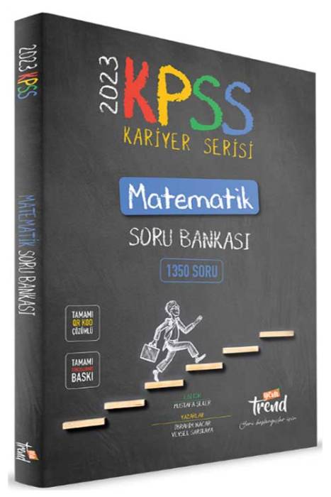 2023 KPSS Matematik Kariyer Serisi Soru Bankası QR Çözümlü Yeni Trend Yayınları