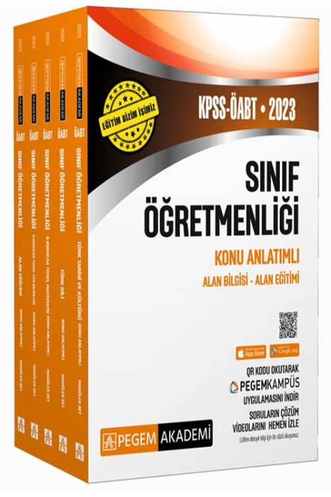 2023 KPSS ÖABT Sınıf Öğretmenliği Konu Anlatımlı Pegem Akademi Yayınları