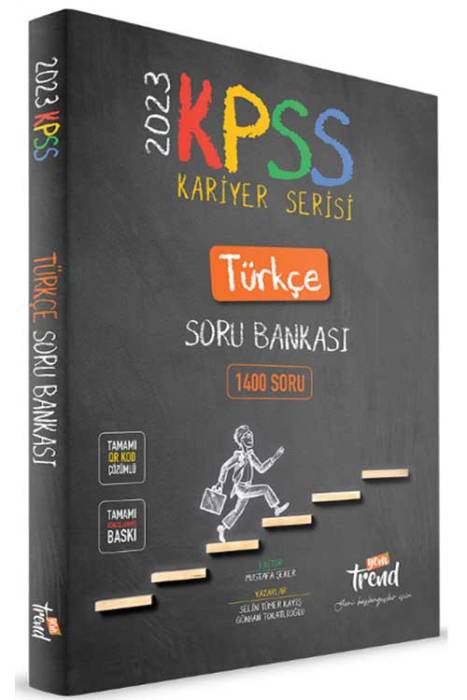 2023 KPSS Türkçe Kariyer Serisi Soru Bankası QR Çözümlü Yeni Trend Yayınları