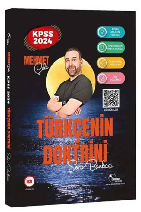 2024 KPSS Türkçenin Doktrini Türkçe Soru Bankası Video Çözümlü Doktrin Yayınları
