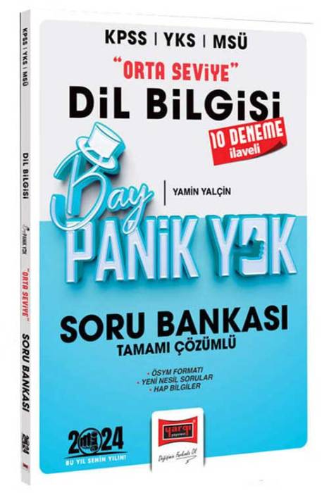 2024 KPSS Bay Panik Yok Dil Bilgisi Orta Seviye Tamamı Çözümlü Soru Bankası Yargı Yayınları