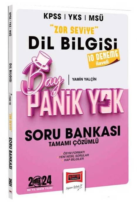 2024 KPSS Bay Panik Yok Dil Bilgisi Zor Seviye Tamamı Çözümlü Soru Bankası Yargı Yayınları