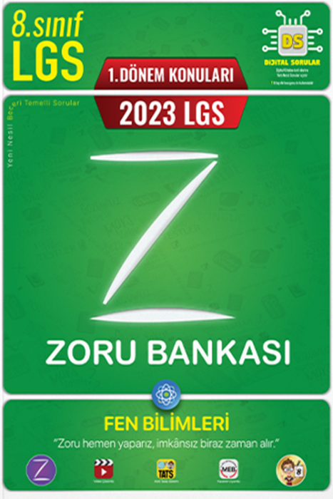 2023 LGS 1. Dönem Fen Bilimleri Zoru Bankası Tonguç Akademi Yayınları
