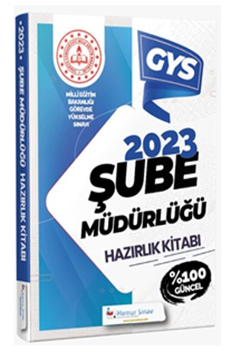 2023 MEB Şube Müdürü Hazırlık Kitabı Memur Sınav Yayınları