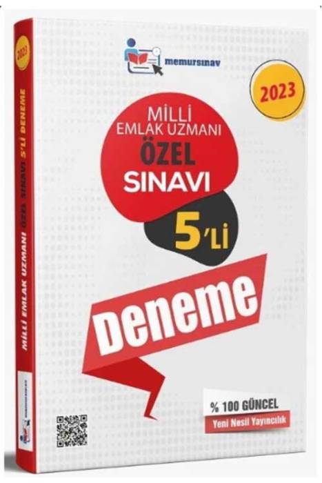 2023 Milli Emlak Uzmanı Özel Sınavı 5 li Deneme Memur Sınav Yayınları