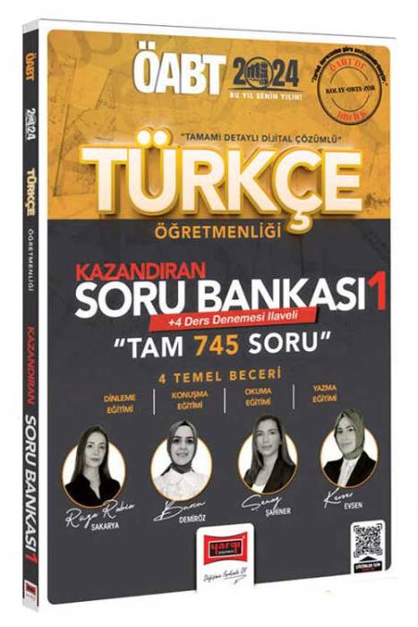 2024 ÖABT Türkçe Öğretmenliği Kazandıran Soru Bankası 1 Yargı Yayınları