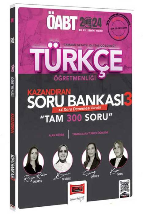 2024 ÖABT Türkçe Öğretmenliği Kazandıran Soru Bankası 3 Yargı Yayınları