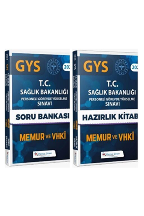 2023 Sağlık Bakanlığı Vhki Memur GYS Soru Bankası ve Hazırlık Kitabı Seti Memur Sınav Yayınları