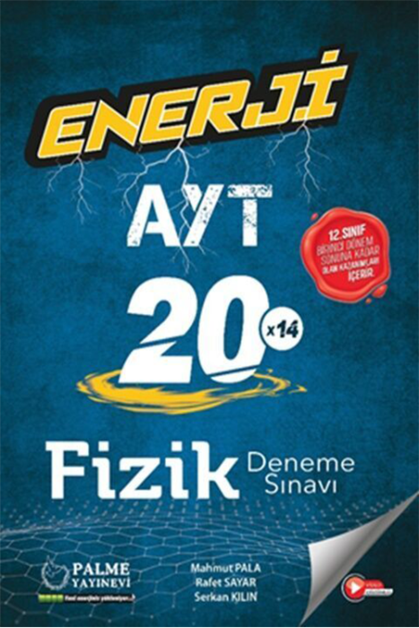 2023 YKS AYT Fizik Enerji 20x14 Deneme Sınavı Video Çözümlü Palme Yayınları