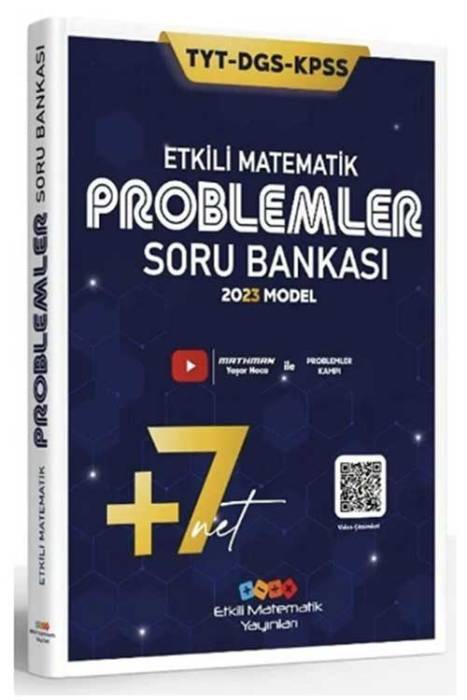 2023 YKS TYT KPSS DGS Problemler Soru Bankası Video Çözümlü Etkili Matematik Yayınları